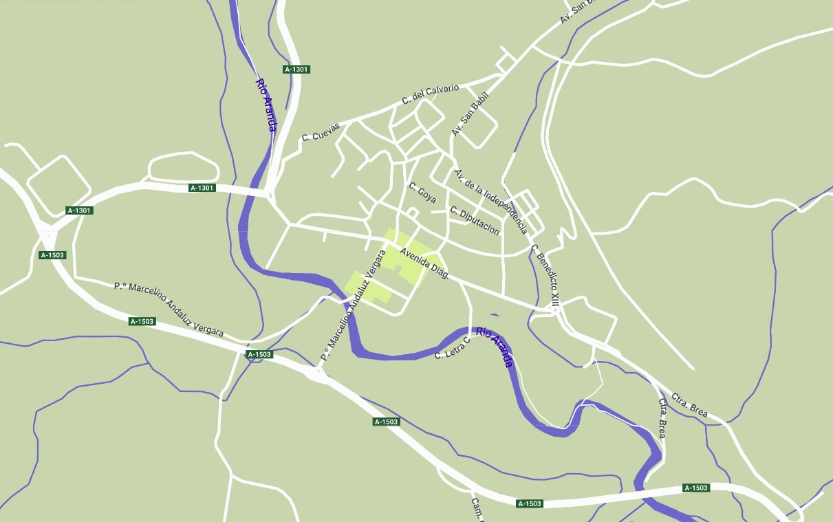 mapa de Illueca